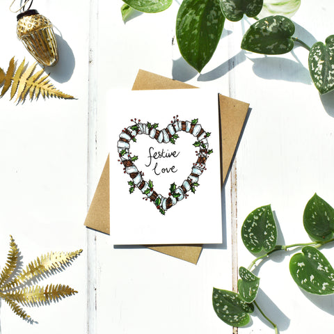 Festive Love Christmas Card