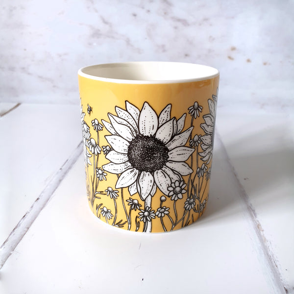 Sunflowers Mug in Mustard